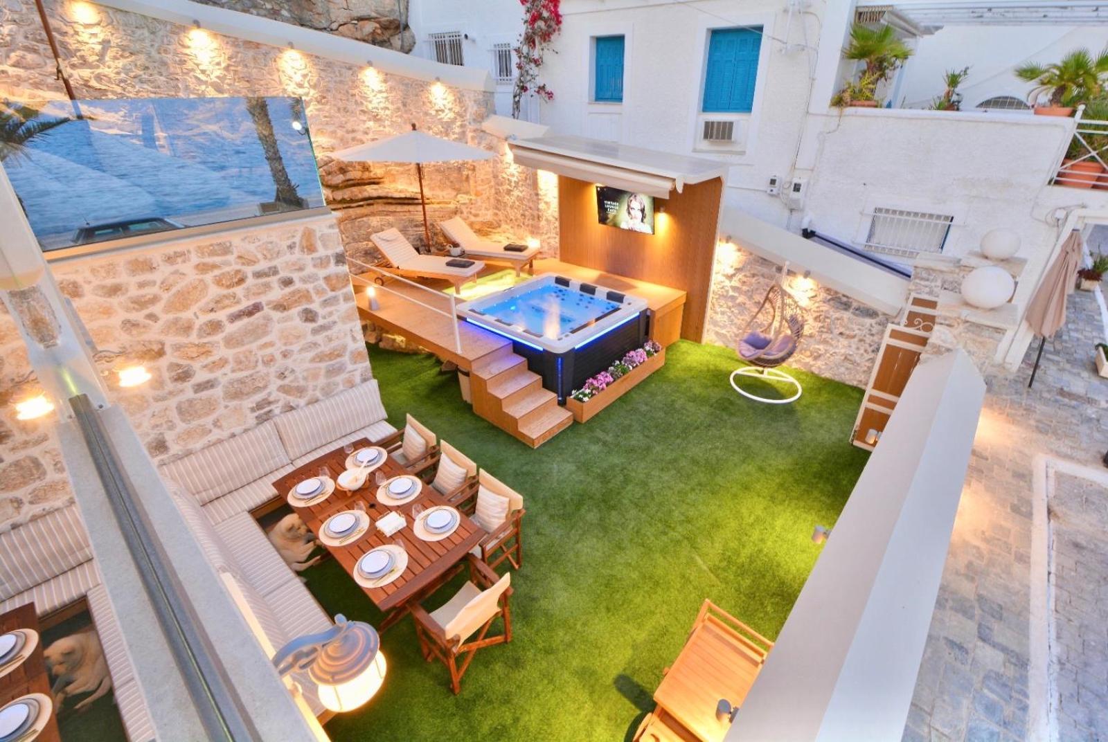 Villasonboard Rock Villa 3 Bed, 3 Bath, Jacuzzi, Seaside 埃尔米奥尼 外观 照片